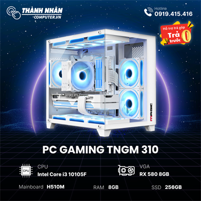 PC Gaming TNGM- 310/510/710 Intel Core i3 10105F/i5 10400F/i7 10700F - Ram 8GB - SSD 256GB VGA RX 580 8GB.
